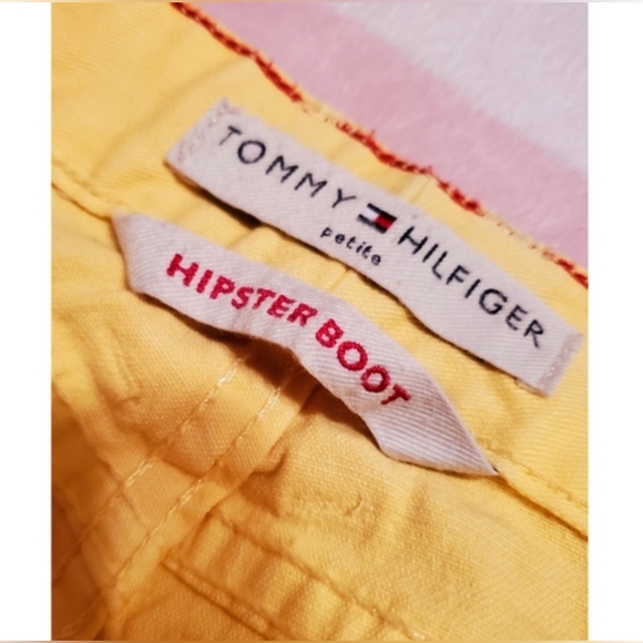 Tommy Hilfiger Yellow Hipster Boot Pants/Jeans size 10P - Picture 5 of 11